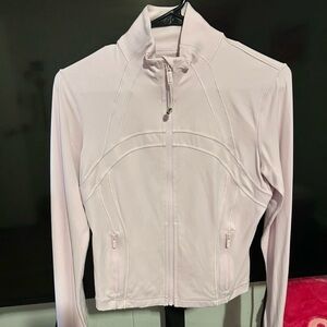 Lululemon cropped light pink define jacket size 8